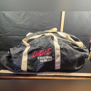 Vintage 80s DARE Program Duffle Bag Drug Abuse Resistance Education Used